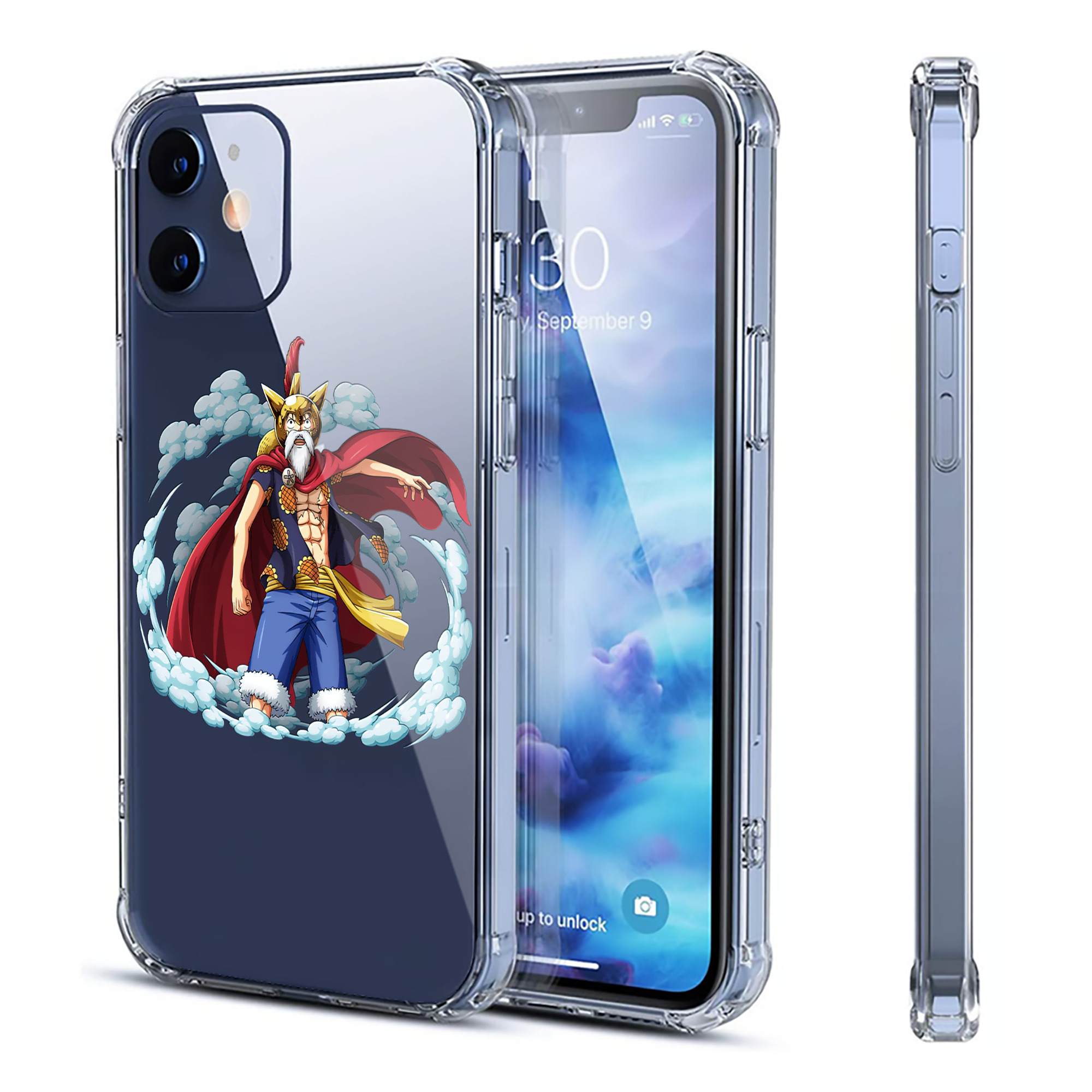 （画像用） ワンピース モンキー・D・ルフィ ONE PIECE Monkey D. Luffy 【iPhone 12シリーズ対応】透明スマホケース（クリアソフトケース）
